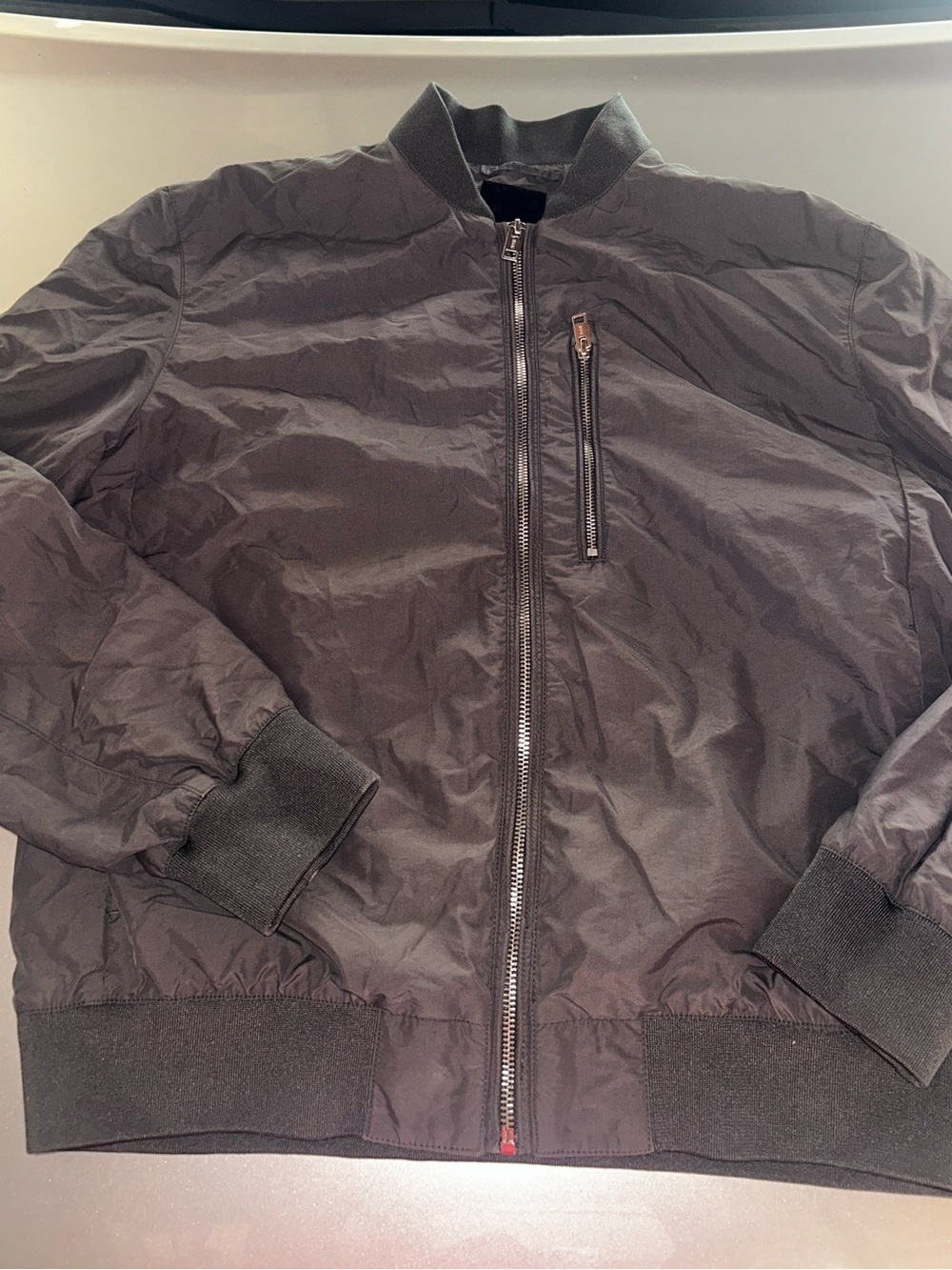 H&M Men's Charcoal Gray Bomber Jacket